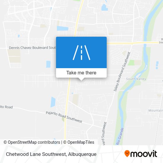 Chetwood Lane Southwest map