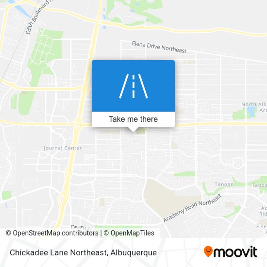 Chickadee Lane Northeast map
