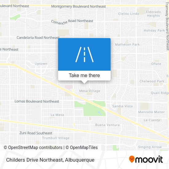 Childers Drive Northeast map