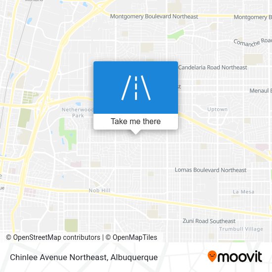 Chinlee Avenue Northeast map