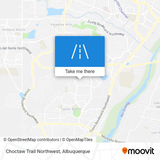 Mapa de Choctaw Trail Northwest