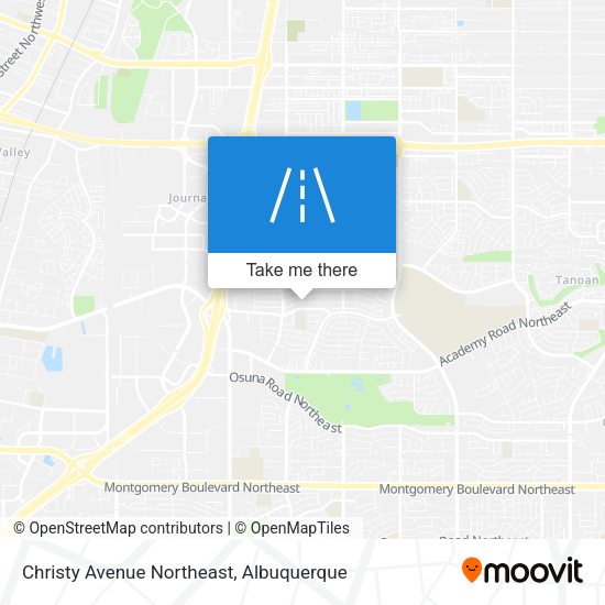 Christy Avenue Northeast map
