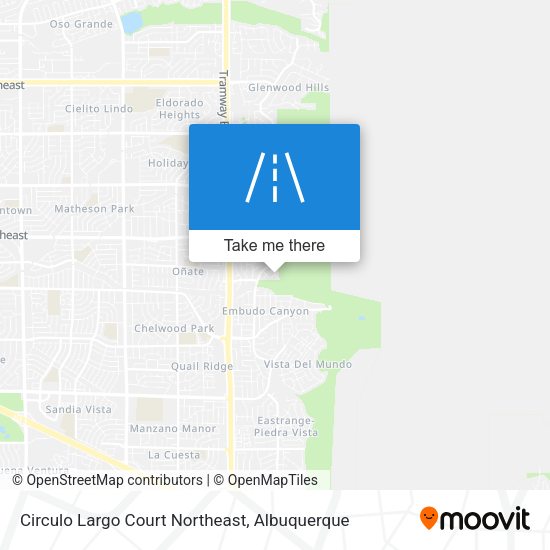 Circulo Largo Court Northeast map