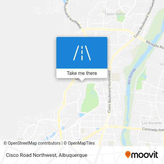 Cisco Road Northwest map