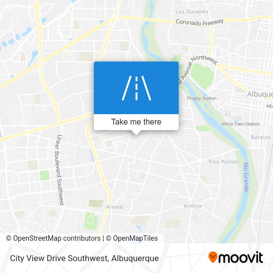 City View Drive Southwest map