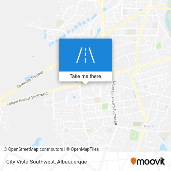 City Vista Southwest map