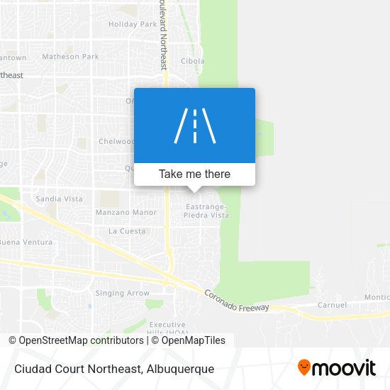 Ciudad Court Northeast map