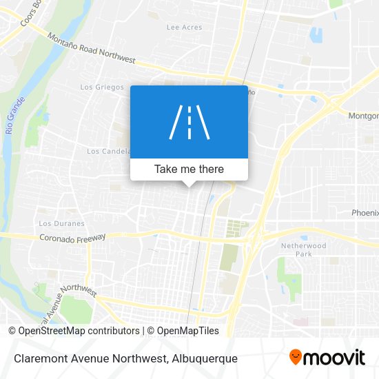 Mapa de Claremont Avenue Northwest