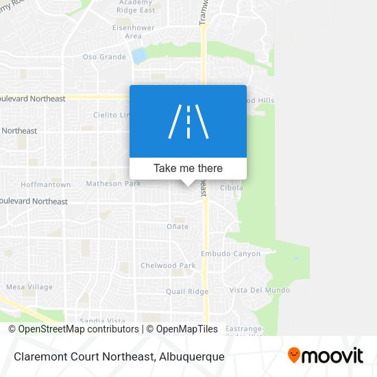 Mapa de Claremont Court Northeast