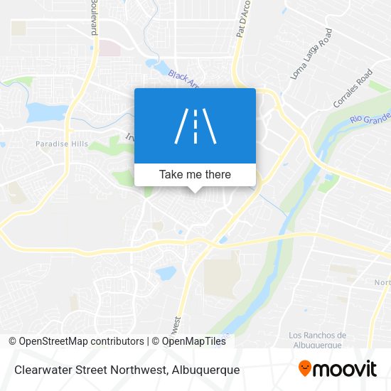 Clearwater Street Northwest map
