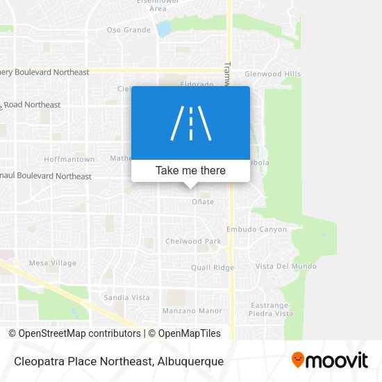 Cleopatra Place Northeast map