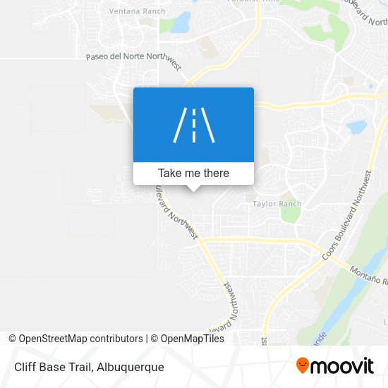 Cliff Base Trail map