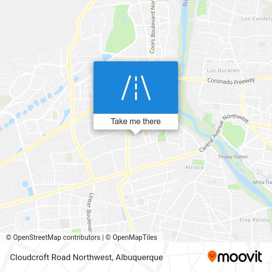 Mapa de Cloudcroft Road Northwest
