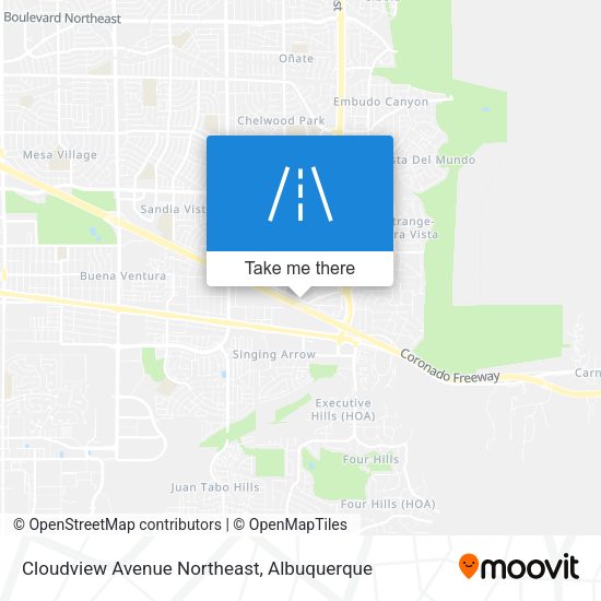 Mapa de Cloudview Avenue Northeast