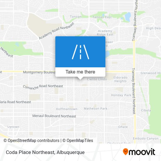 Mapa de Coda Place Northeast
