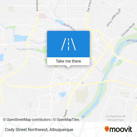 Cody Street Northwest map