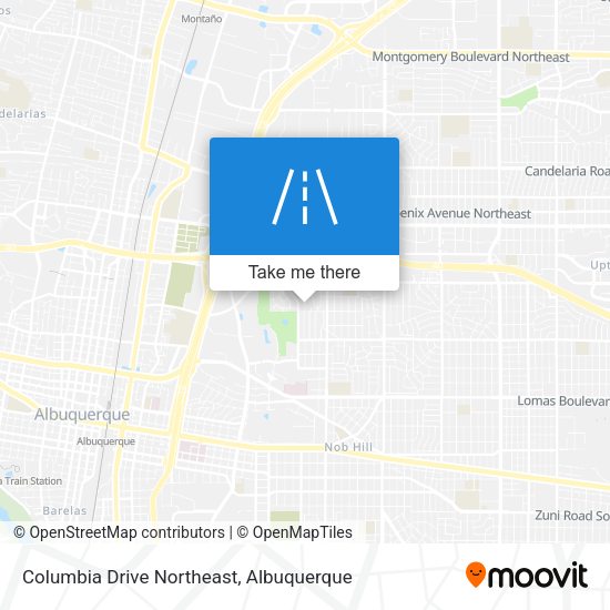 Columbia Drive Northeast map