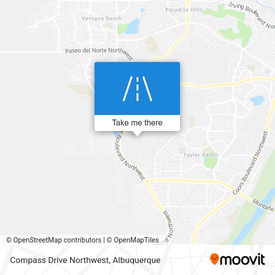 Compass Drive Northwest map