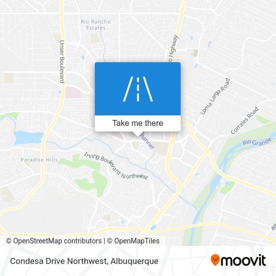 Condesa Drive Northwest map