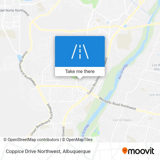 Coppice Drive Northwest map