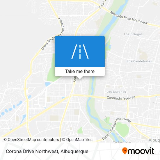 Corona Drive Northwest map