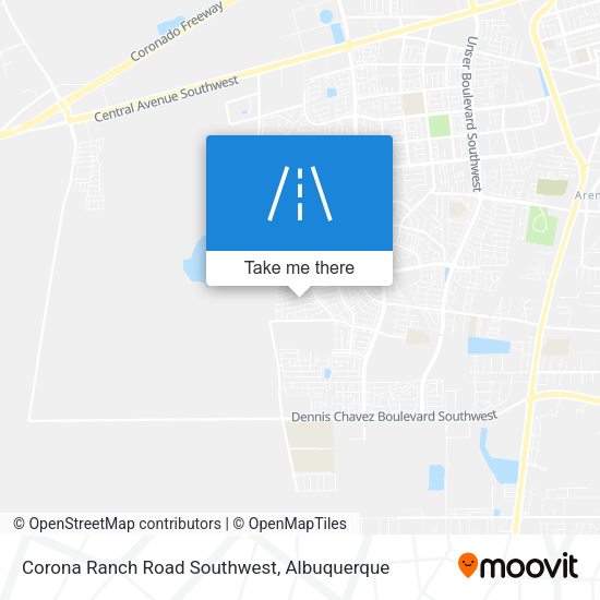 Corona Ranch Road Southwest map