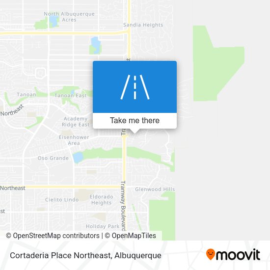 Cortaderia Place Northeast map