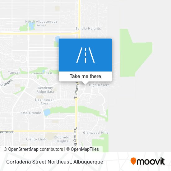 Cortaderia Street Northeast map