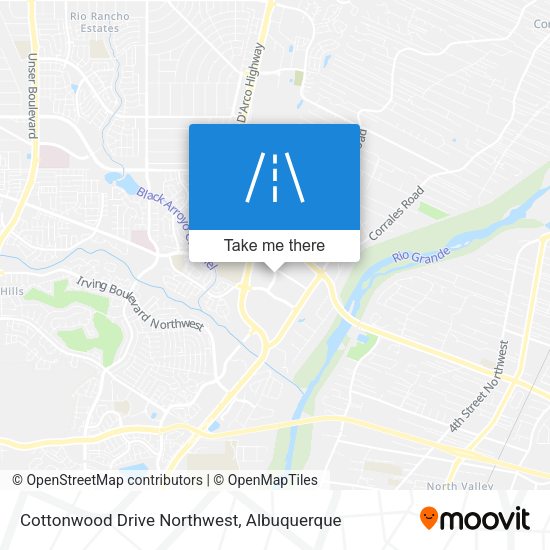 Mapa de Cottonwood Drive Northwest