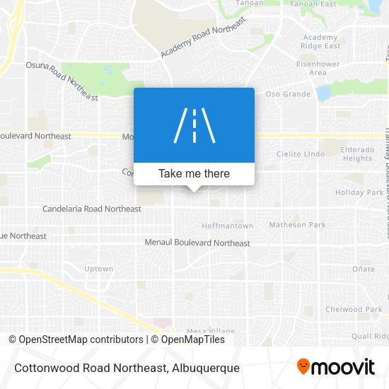 Mapa de Cottonwood Road Northeast