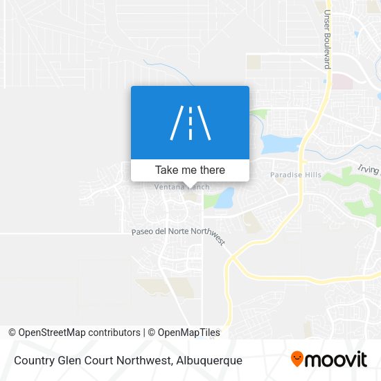 Mapa de Country Glen Court Northwest