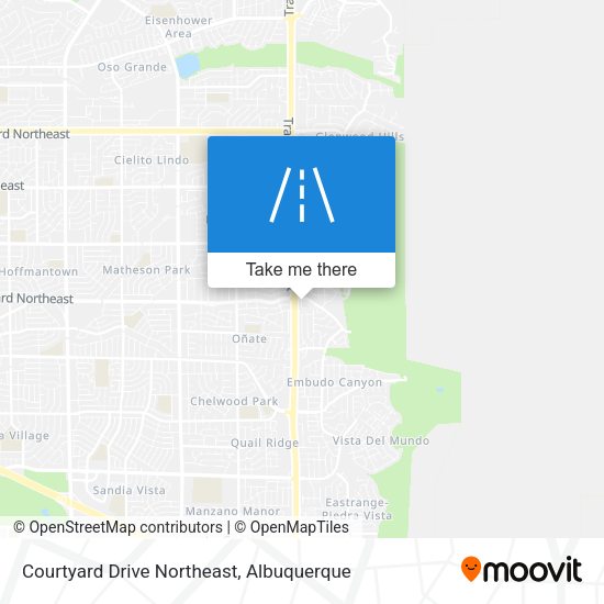 Courtyard Drive Northeast map