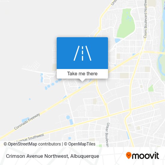 Crimson Avenue Northwest map