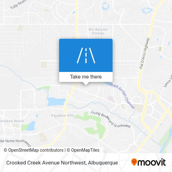 Mapa de Crooked Creek Avenue Northwest