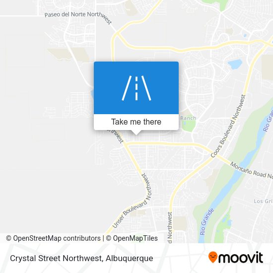 Crystal Street Northwest map