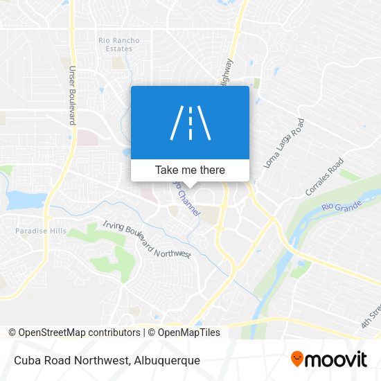 Cuba Road Northwest map