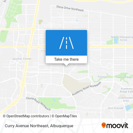 Curry Avenue Northeast map