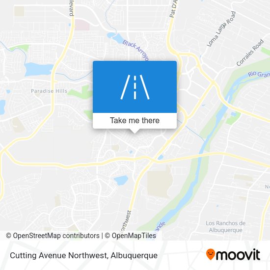 Cutting Avenue Northwest map