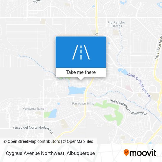 Cygnus Avenue Northwest map