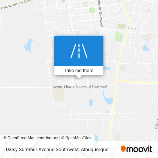 Mapa de Daisy Summer Avenue Southwest