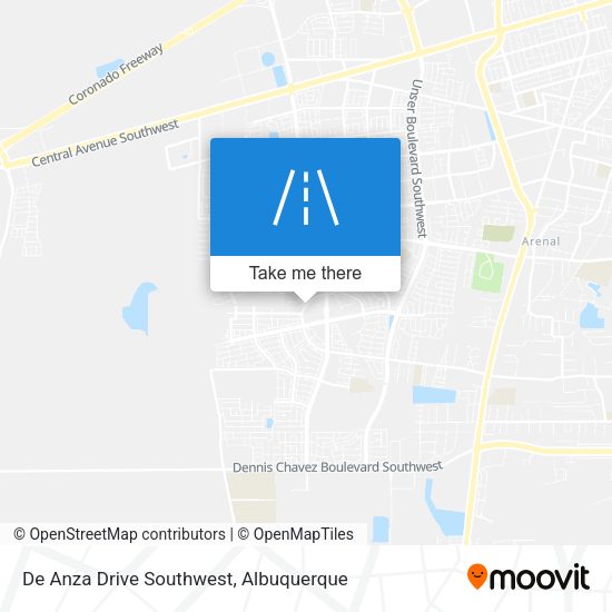 Mapa de De Anza Drive Southwest
