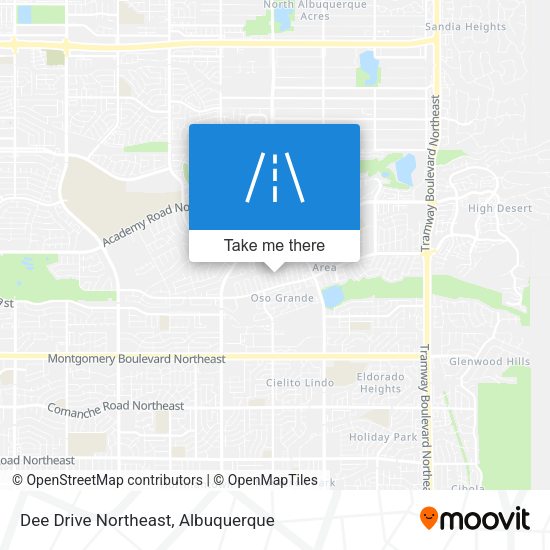 Mapa de Dee Drive Northeast