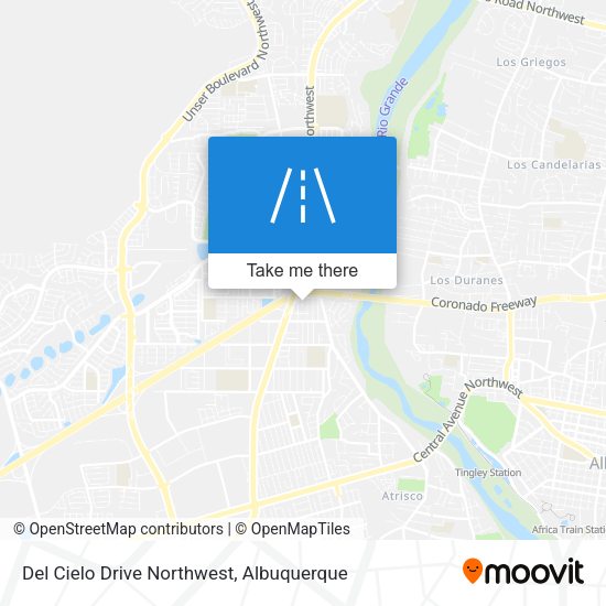 Del Cielo Drive Northwest map