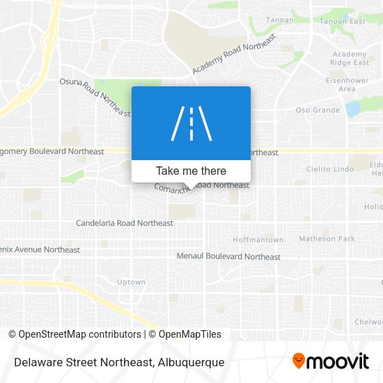 Delaware Street Northeast map