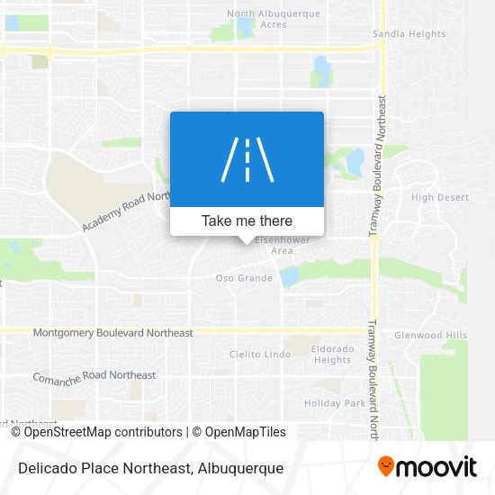 Mapa de Delicado Place Northeast