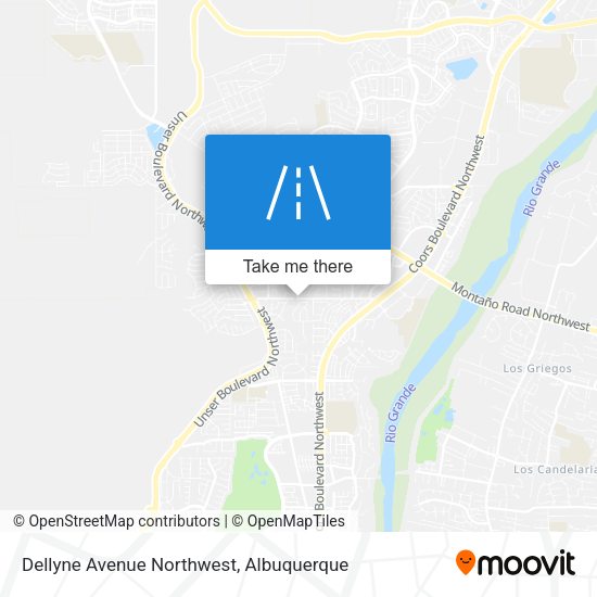 Mapa de Dellyne Avenue Northwest