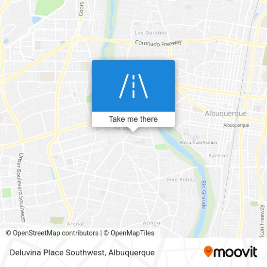 Mapa de Deluvina Place Southwest