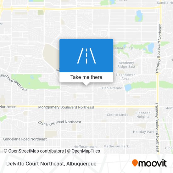 Mapa de Delvitto Court Northeast