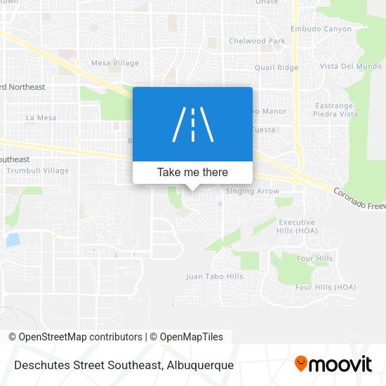 Deschutes Street Southeast map