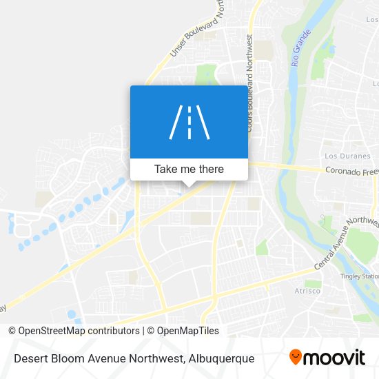 Desert Bloom Avenue Northwest map